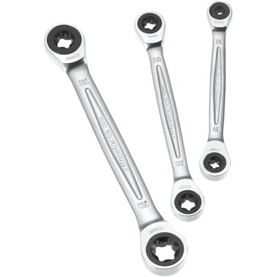 FACOM 464TX.J3PB Satz mit 3 Ratschen E-Torx-Schlüsseln - Zeitsparend FACOM 464TX.J3PB Satz mit 3 Ratschen E-Torx-Schlüsseln - Zeitsparend