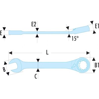 Facom 5/8" Socket Wrench - Ratchet, Compact, Satin Chrome Facom 5/8" Socket Wrench - Ratchet, Compact, Satin Chrome