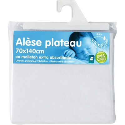 BabyCalin - BBC422703 - Blanc - 70x140 cm - Drap - Publicité BabyCalin - BBC422703 - Blanc - 70x140 cm - Drap - Publicité