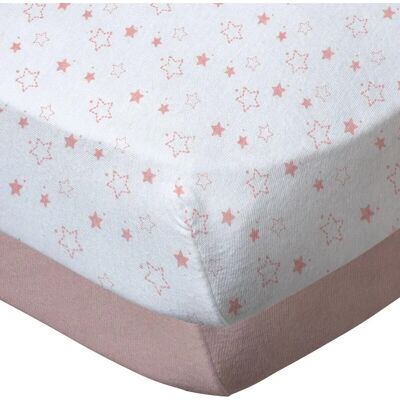 Babycalin Babycalin Cotone Jersey Rosa Rosa 70x140cm Set di 2 Lenzuola con angoli elasticizzati Babycalin Babycalin Cotone Jersey Rosa Rosa 70x140cm Set di 2 Lenzuola con angoli elasticizzati
