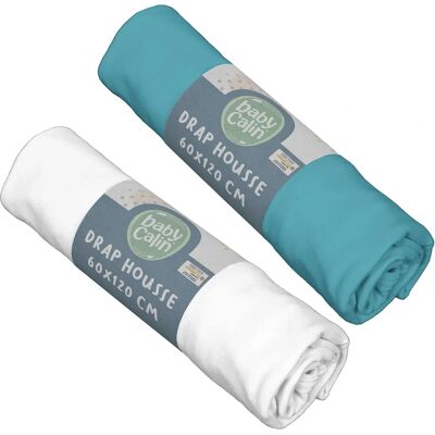 BABYCALIN - Crib Sheet Set - 60x120x15 cm BABYCALIN - Crib Sheet Set - 60x120x15 cm