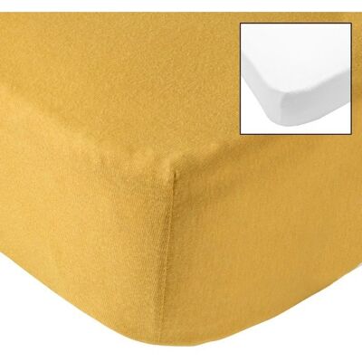 BABYCALIN Ensemble de Literie pour Bébé - Draps housses, 70x140cm, Moutarde BABYCALIN Ensemble de Literie pour Bébé - Draps housses, 70x140cm, Moutarde
