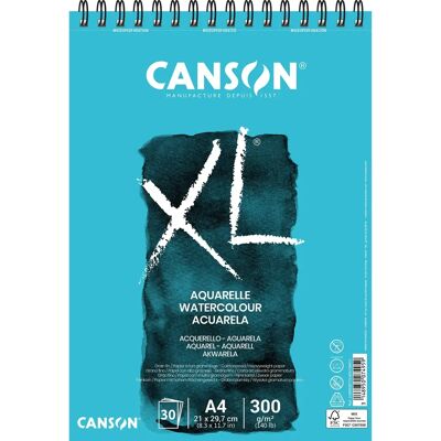 Canson XL A4 Watercolor Sketchbook - 30 Sheets 300g Art Supplies Canson XL A4 Watercolor Sketchbook - 30 Sheets 300g Art Supplies
