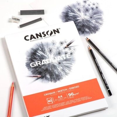 Papier d'Art Canson Graduate - Croquis, Charbon, Pastel Papier d'Art Canson Graduate - Croquis, Charbon, Pastel