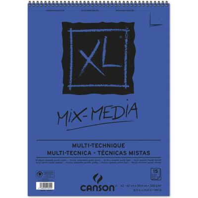 Bloc de Dessin Canson XL Mixed Media - A2 - 300gsm - 15 Feuilles - Publicité Bloc de Dessin Canson XL Mixed Media - A2 - 300gsm - 15 Feuilles - Publicité