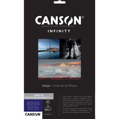 Canson Infinity Baryta Photo II Matt A4 - Fotopapper Canson Infinity Baryta Photo II Matt A4 - Fotopapper