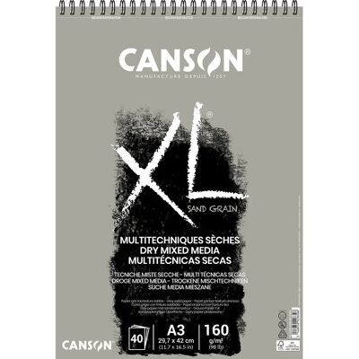 Canson XL Sand Grained A3 Pastel Paper - 40 Sheets Canson XL Sand Grained A3 Pastel Paper - 40 Sheets