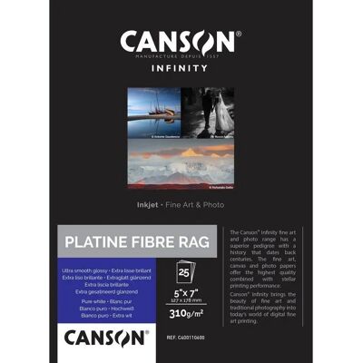 Canson Infinity Platine Fibre Rag Gr310 - Papel fotográfico Canson Infinity Platine Fibre Rag Gr310 - Papel fotográfico