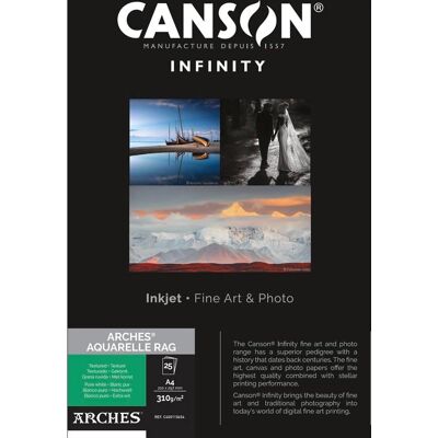 Canson Infinity Arches Aquarelle - 25 Blatt A4 310g Papier Canson Infinity Arches Aquarelle - 25 Blatt A4 310g Papier