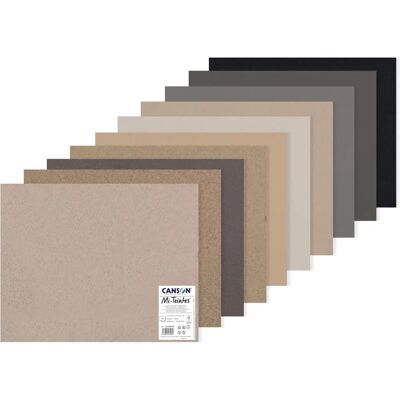 Canson Mi-Teintes Drawing Paper - Pastel Colors - 500x650mm - 10 Sheets Canson Mi-Teintes Drawing Paper - Pastel Colors - 500x650mm - 10 Sheets