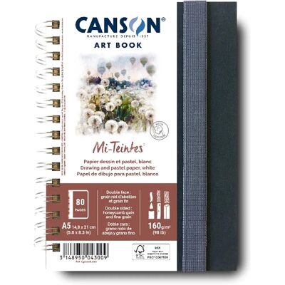 Canson Mi-Teintes Skizzenbuch - 160g/qm - 40 Blatt - A5 Canson Mi-Teintes Skizzenbuch - 160g/qm - 40 Blatt - A5