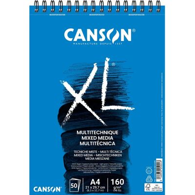 Bloc de Dessin Canson XL - 50 Feuilles, A4, Spirale Bloc de Dessin Canson XL - 50 Feuilles, A4, Spirale