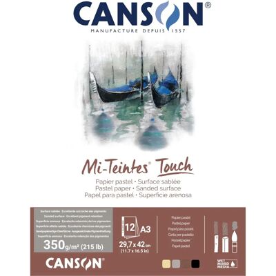Canson Mi-Teintes Touch Cadernos para Pastel - 350gsm - 12 Folhas Canson Mi-Teintes Touch Cadernos para Pastel - 350gsm - 12 Folhas