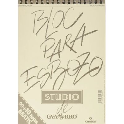 Canson Skissblock A4 - 90g Lätt Korn Spiral - Naturlig Vit Canson Skissblock A4 - 90g Lätt Korn Spiral - Naturlig Vit