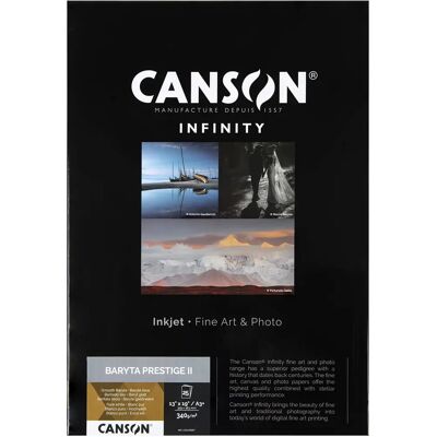 Canson Infinity Baryta Prestige II 340g - Fotopapir A3+ Canson Infinity Baryta Prestige II 340g - Fotopapir A3+