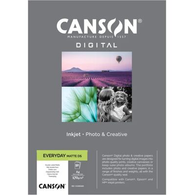 Canson Digital Everyday Doppelglasmattes Papier - A4 - 50 Blatt Canson Digital Everyday Doppelglasmattes Papier - A4 - 50 Blatt