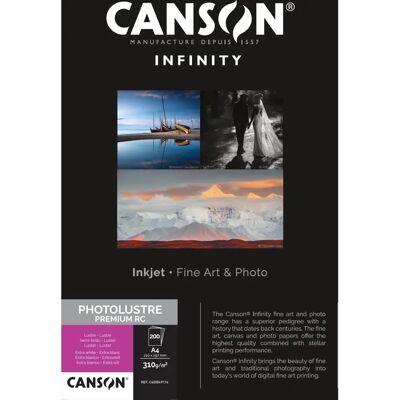 Carta Fotografica Canson Infinity - 310g/m², A4, 200 fogli Carta Fotografica Canson Infinity - 310g/m², A4, 200 fogli