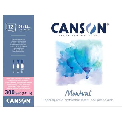 Canson Aquarellpapier 24x32cm 300g - Watercolor Paper Canson Aquarellpapier 24x32cm 300g - Watercolor Paper