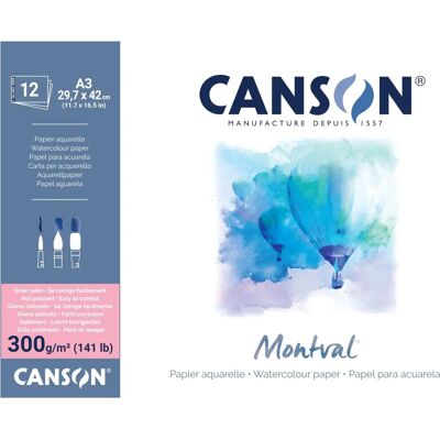 CANSON A3 Aquarellblock - Kunstpapier CANSON A3 Aquarellblock - Kunstpapier
