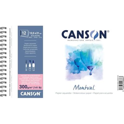 CANSON Montval Aquarellskizzenbuch - 135x210mm 300G/m² CANSON Montval Aquarellskizzenbuch - 135x210mm 300G/m²