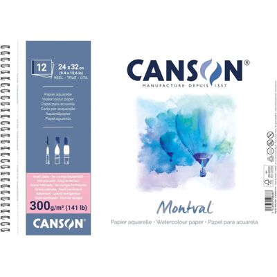 Canson Montval Waterverfblok 240x320mm 300 g/m² - Kunstbenodigdheden Canson Montval Waterverfblok 240x320mm 300 g/m² - Kunstbenodigdheden
