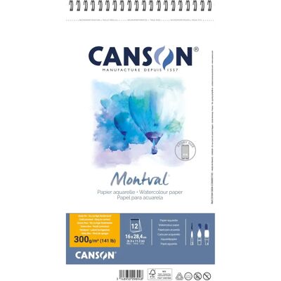 Bloc d'aquarelle CANSON Montval - fournitures artistiques Bloc d'aquarelle CANSON Montval - fournitures artistiques