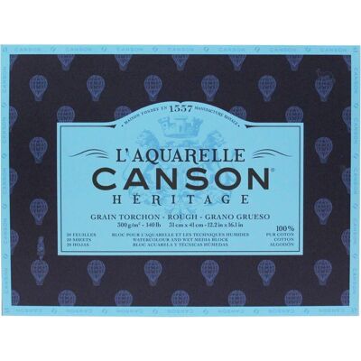 Canson Heritage Aquarellpapier - 20 Blatt - 31x41cm - 300g/m - Künstlerpapier Canson Heritage Aquarellpapier - 20 Blatt - 31x41cm - 300g/m - Künstlerpapier