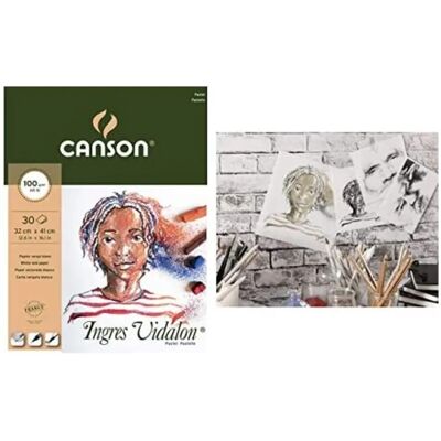 Bloc de Papier de Dessin Canson Ingres Vidalon - 30 Feuilles Bloc de Papier de Dessin Canson Ingres Vidalon - 30 Feuilles