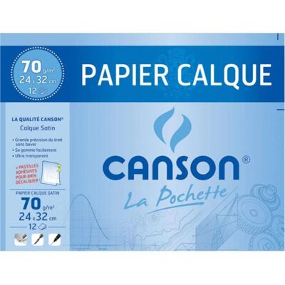 Canson C200017151 - 10 Feuilles Papier Calque Satin - A3 Canson C200017151 - 10 Feuilles Papier Calque Satin - A3