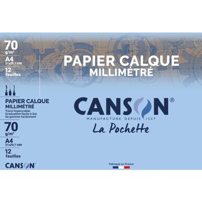 Canson A4 Transparentes Millimeterpapier - Profi Canson A4 Transparentes Millimeterpapier - Profi
