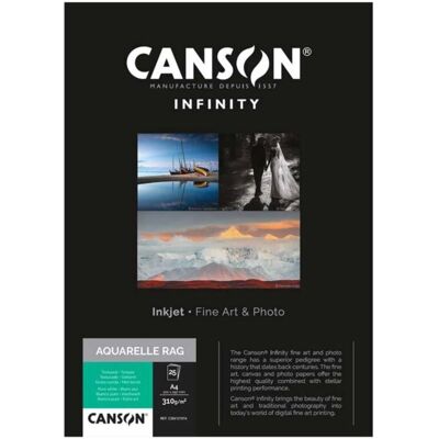 Canson Infinity Aquarelle Rag - Archiv Fotopapier - 25 Blatt Canson Infinity Aquarelle Rag - Archiv Fotopapier - 25 Blatt