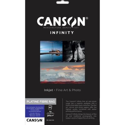 Carta Fotografica Canson Infinity Platino Fibra A4 - Qualità Archivistica Carta Fotografica Canson Infinity Platino Fibra A4 - Qualità Archivistica