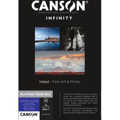 Carta Fotografica Canson INFINITY Platine Fibre Rag 310g - Carta fotografica Carta Fotografica Canson INFINITY Platine Fibre Rag 310g - Carta fotografica