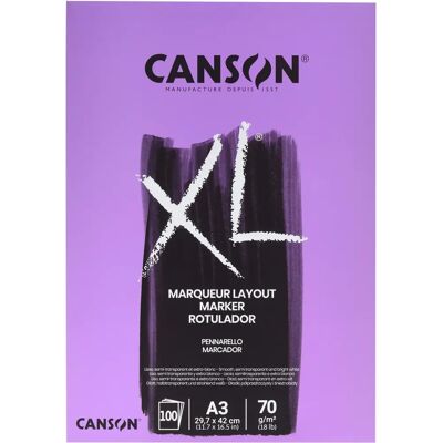 Canson XL Marker Skicení - A3, Voděodolný, 100 listů Canson XL Marker Skicení - A3, Voděodolný, 100 listů
