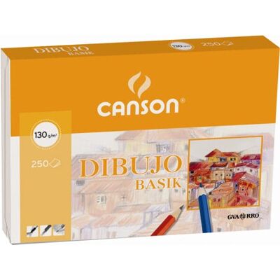 Papel de Desenho Canson Basic Art - 250 Folhas - A4 Papel de Desenho Canson Basic Art - 250 Folhas - A4