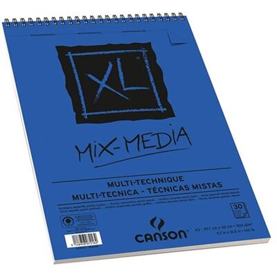 Canson XL Mixed Media Bloco de Desenho - A3 - 30 Folhas Canson XL Mixed Media Bloco de Desenho - A3 - 30 Folhas
