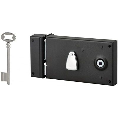 Serrure Thirard - Serrure horizontale en acier époxy 140x85 mm - Serrure - Publicité Serrure Thirard - Serrure horizontale en acier époxy 140x85 mm - Serrure - Publicité