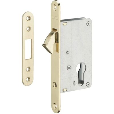 THIRARD - Serrure - Cylindre européen pour porte coulissante - Axe de 40mm - Finition laiton - Publicité THIRARD - Serrure - Cylindre européen pour porte coulissante - Axe de 40mm - Finition laiton - Publicité