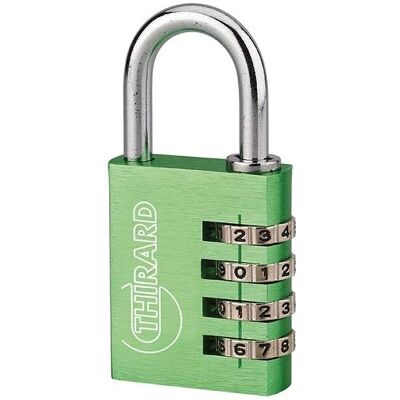THIRARD - Maxium Code - 40mm - verde - Padlock THIRARD - Maxium Code - 40mm - verde - Padlock