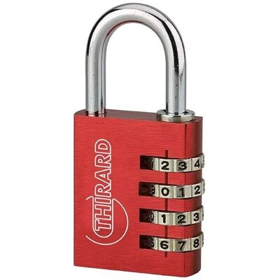 THIRARD - Maxium Code - 40mm - Rosso - Lucchetto THIRARD - Maxium Code - 40mm - Rosso - Lucchetto