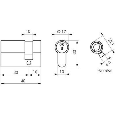 Thirard - Unijet extension - 50 cm - 16 mm - Rallonge de serrure Thirard - Unijet extension - 50 cm - 16 mm - Rallonge de serrure