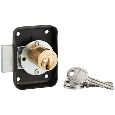 THIRARD - Cerradura para mueble - negro - 70x50mm - 25mm - Lock THIRARD - Cerradura para mueble - negro - 70x50mm - 25mm - Lock