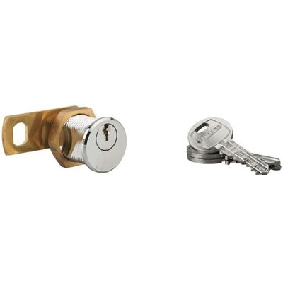 THIRARD - Cilindro camme postali - Ottone e cromo - 23 mm - Mailbox cylinder lock THIRARD - Cilindro camme postali - Ottone e cromo - 23 mm - Mailbox cylinder lock