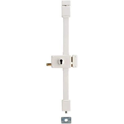 Serratura orizzontale Thirard a 3 punti - Bianco - Blocco porta Serratura orizzontale Thirard a 3 punti - Bianco - Blocco porta