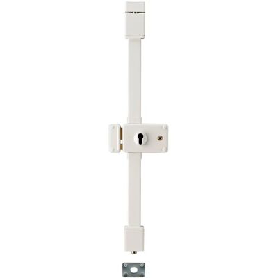 Thirard - Verrou horizontal 3 points - Gauche - Blanc - 140x88 mm - Serrure de porte Thirard - Verrou horizontal 3 points - Gauche - Blanc - 140x88 mm - Serrure de porte