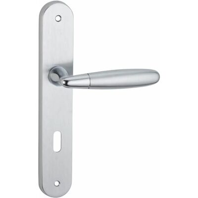 Thirard - mirella 2 e195 - satin chrome - Door handle set - Publicité Thirard - mirella 2 e195 - satin chrome - Door handle set - Publicité