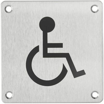 THIRARD - Cartello wc per disabili - 100x100mm THIRARD - Cartello wc per disabili - 100x100mm