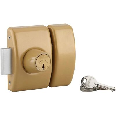 THIRARD - Verrou de Porte Modèle Design 5 - Entrée double à clé - Acier, 45mm, Bronze - Publicité THIRARD - Verrou de Porte Modèle Design 5 - Entrée double à clé - Acier, 45mm, Bronze - Publicité