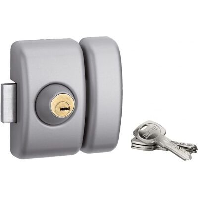 Thirard - Verrou universel pour porte en verre 45mm Argent Thirard - Verrou universel pour porte en verre 45mm Argent