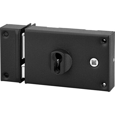 Cerradura de acero Thirard - 140x88mm, izquierda, 2 vueltas, negro Cerradura de acero Thirard - 140x88mm, izquierda, 2 vueltas, negro